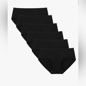 Women's Cotton Hipster Panties Set of 6 Size L NWT